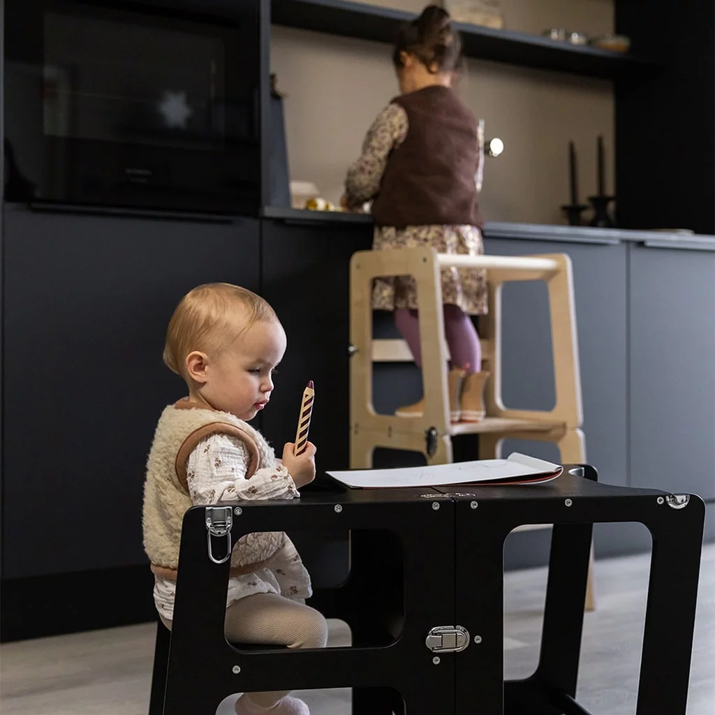 leertoren met extra functies: Jindl Montessori leertoren 2-in-1