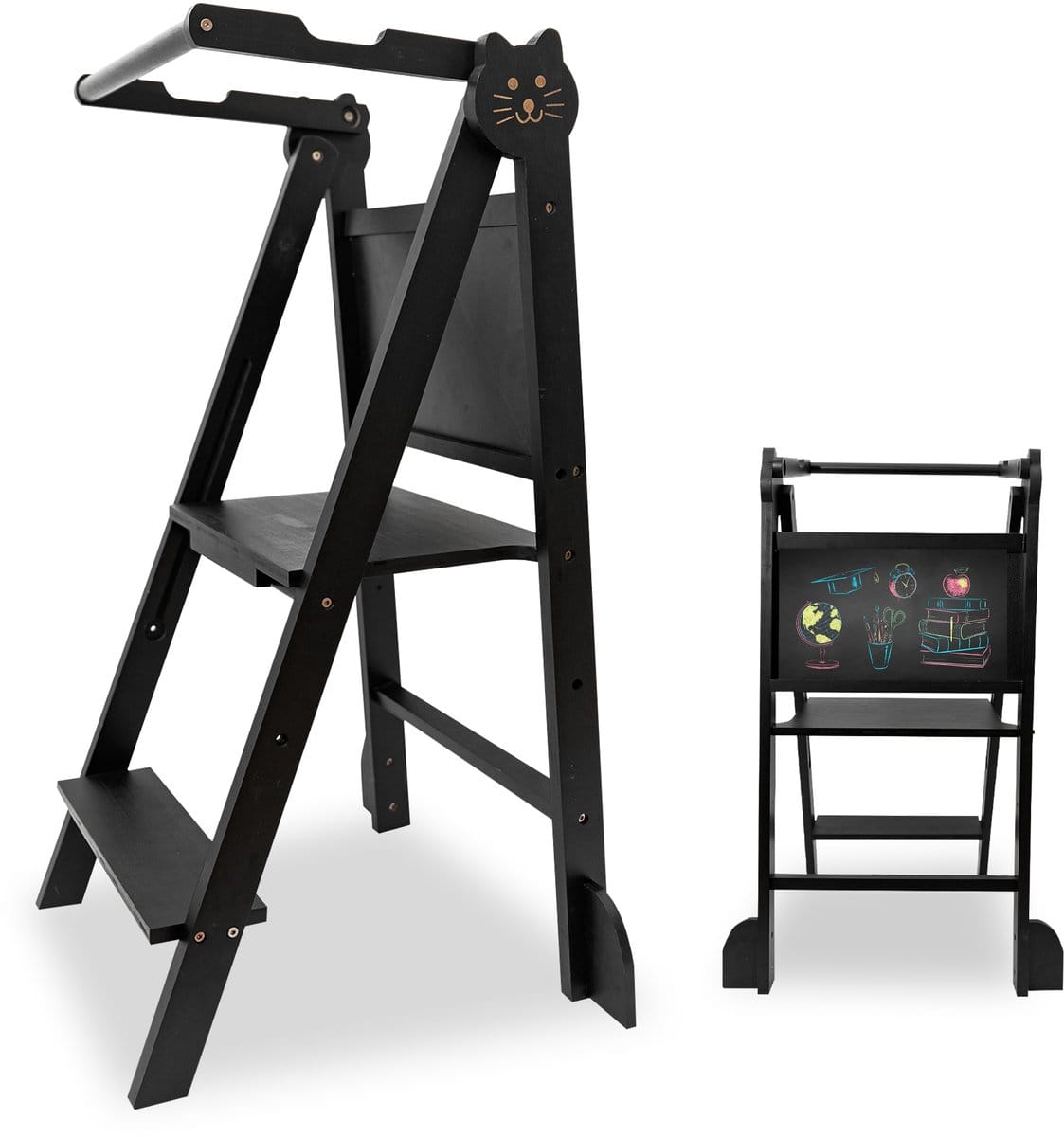 inklapbare leertoren alternatief: Oemmie leertoren zwart