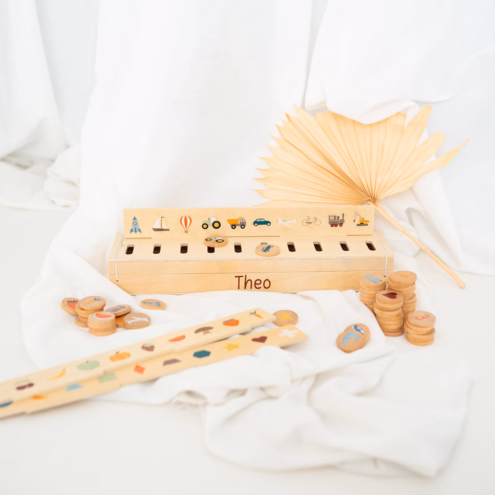 Montessori-sorteerspel inklapbare leertoren alternatief: Oemmie leertoren zwart