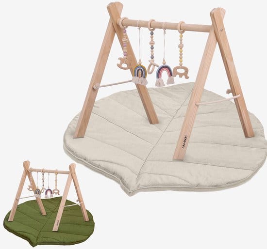 Speelboog Babygym leertoren met extra functies: Jindl Montessori leertoren 2-in-1